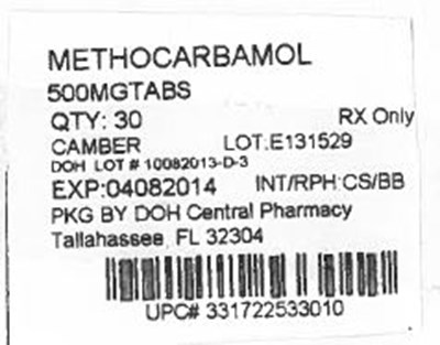 Label Image For 500mg (500mg Camber)
